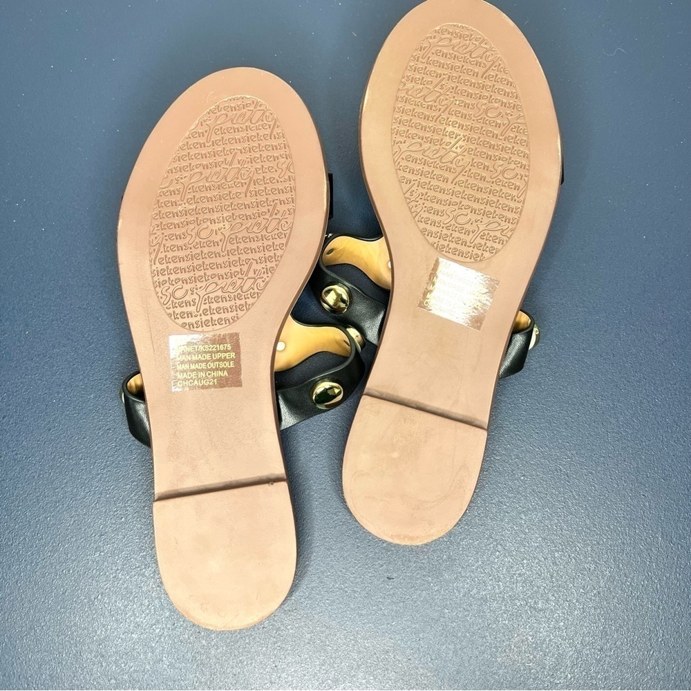 Kensie Manette Black Decorated Metal Slip On Sandal Size 6 - Picture 12 of 15